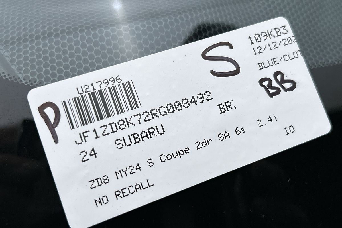 2024 Subaru BRZ S ZD8