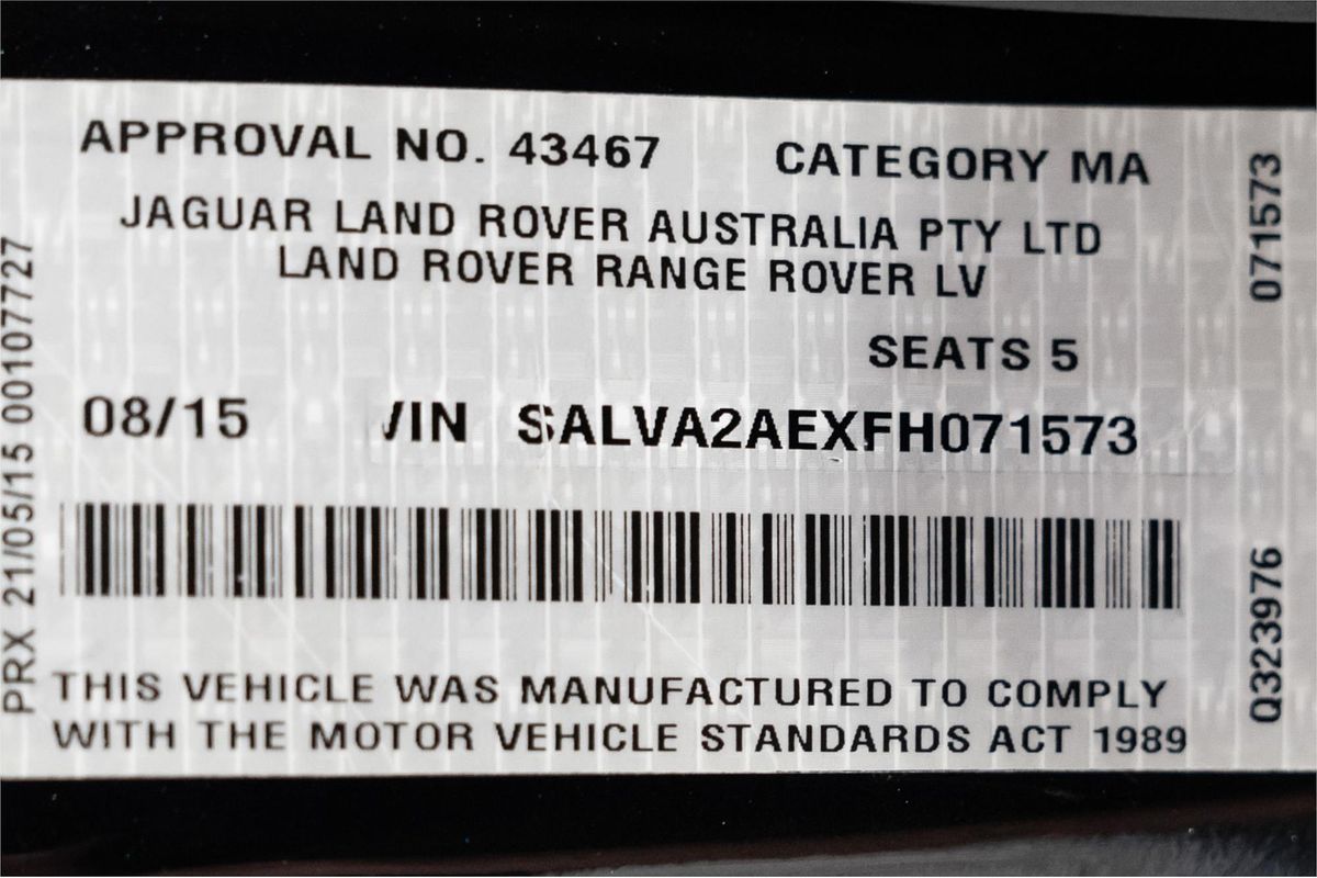 2015 Land Rover Range Rover Evoque SD4 Prestige L538