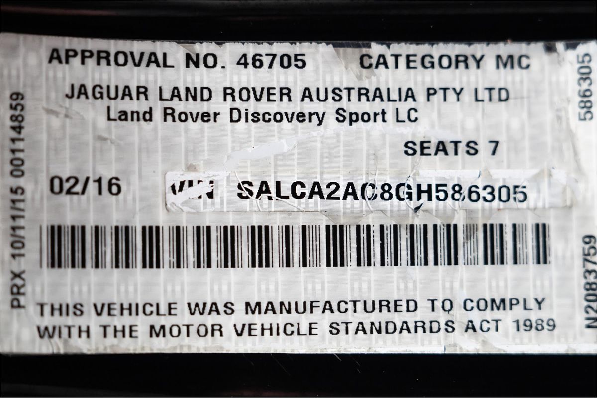 2016 Land Rover Discovery Sport TD4 SE L550