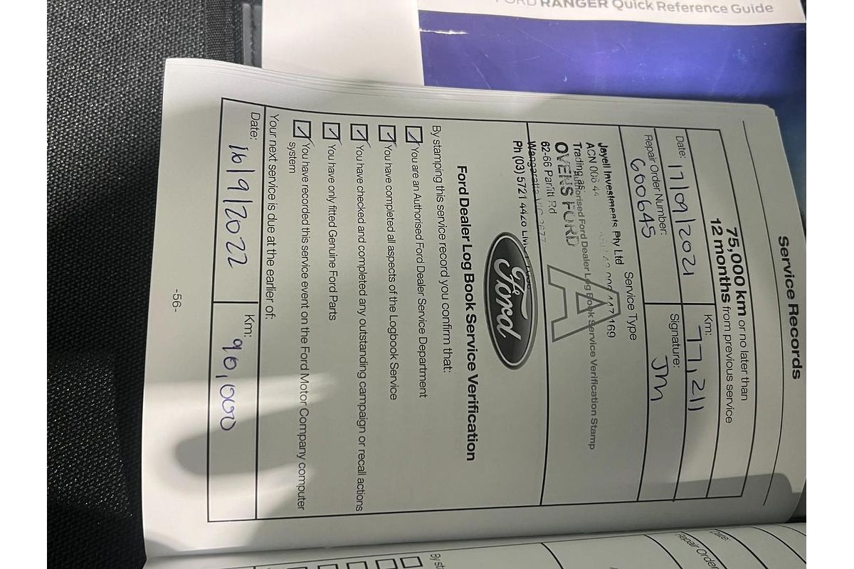 2017 Ford Ranger XLT PX MkII 4X4 3.2L
