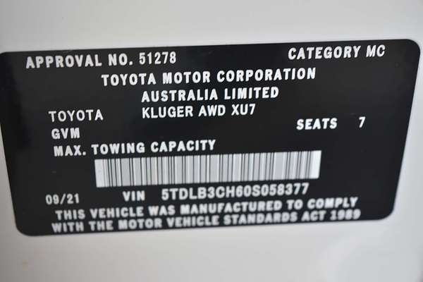2021 Toyota Kluger Grande AXUH78R