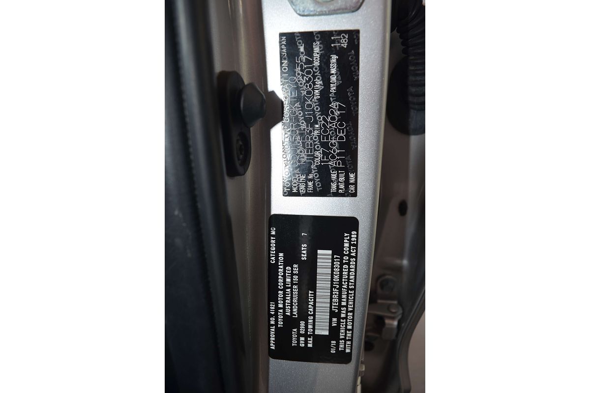 2017 Toyota Landcruiser Prado GXL GDJ150R