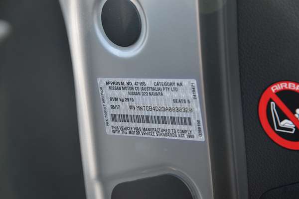 2017 Nissan Navara ST D23 Series 2 4X4
