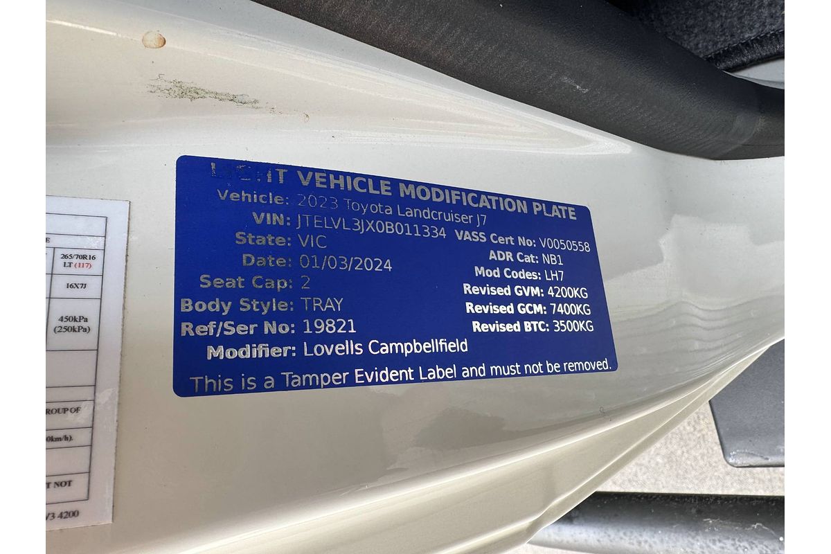 2023 Toyota Landcruiser GXL VDJ79