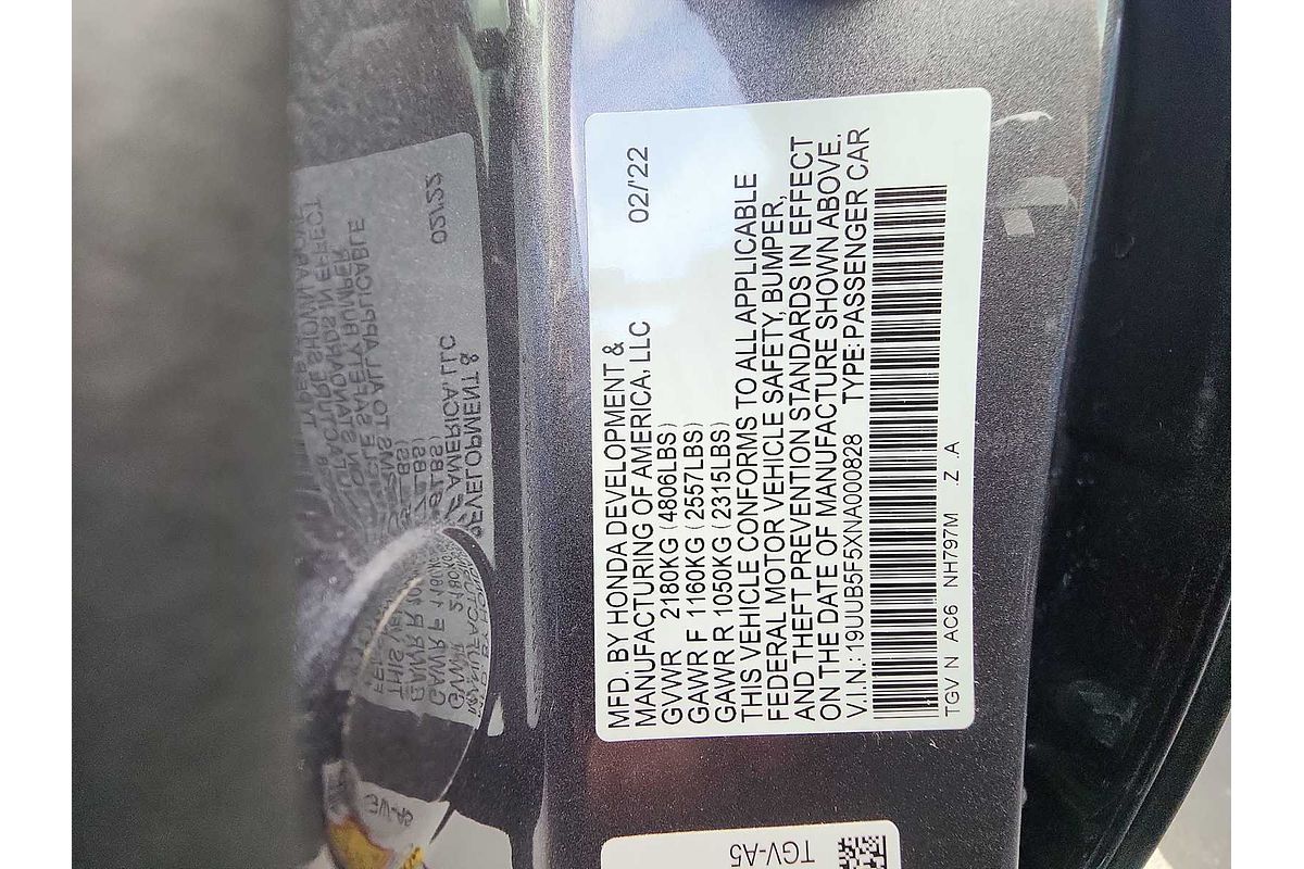 2022 Acura TLX w/A-Spec Package