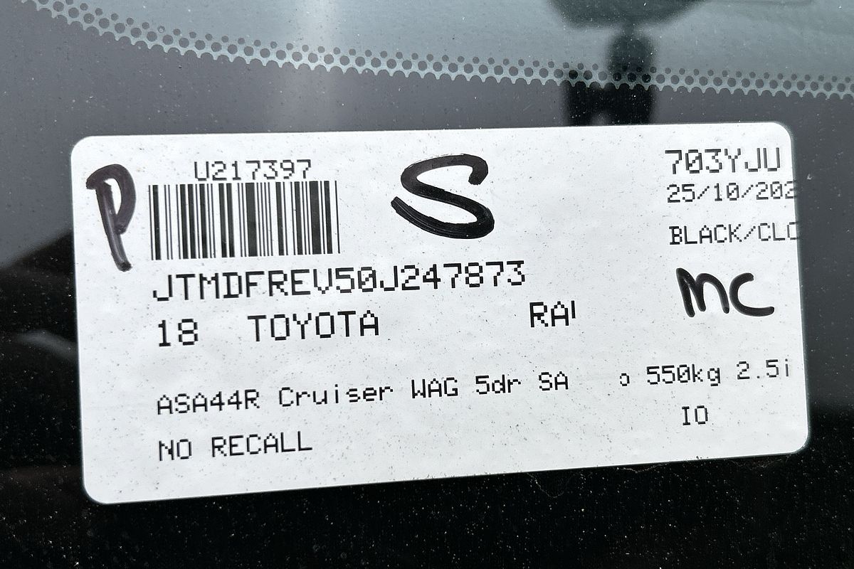 2018 Toyota RAV4 Cruiser ASA44R