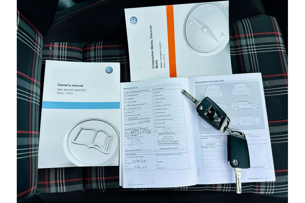 2014 Volkswagen Golf GTi AU MY14 2.0L 6 Spd Manual Turbo