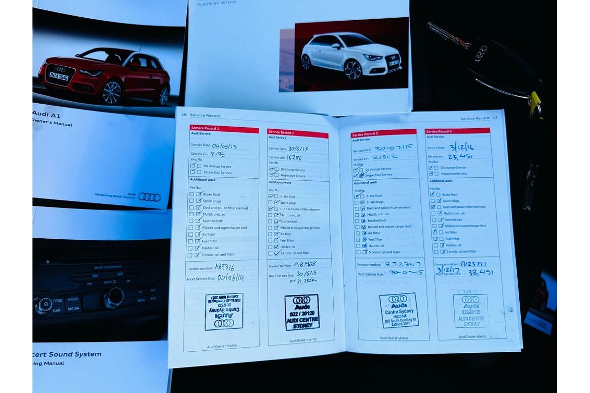 2012 Audi A1 SPORTBACK 1.4L TFSI ATTRACTION 8X MY12 Auto