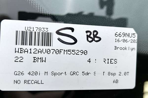 2022 BMW 4 Series 420i M Sport G26
