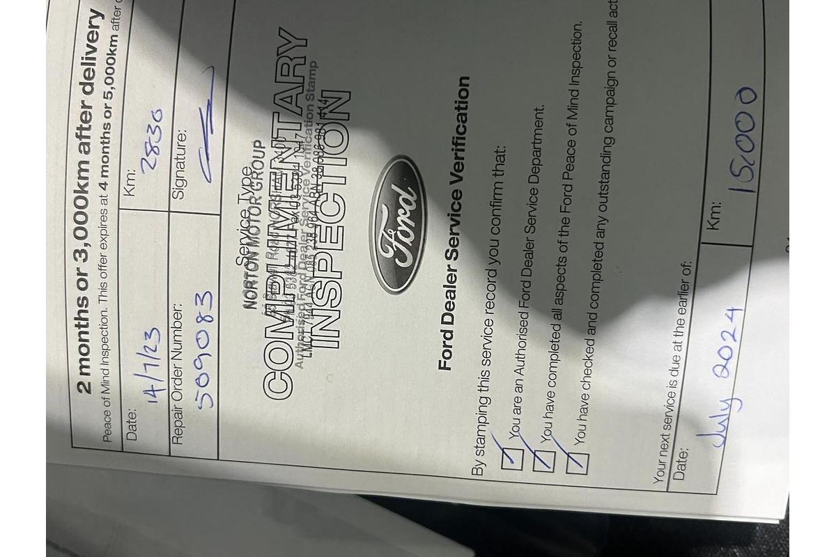 2023 Ford Ranger XL 2.0 (4x4) PY MY23.5 4X4 2.0L