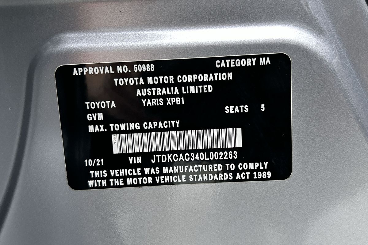 2021 Toyota Yaris Cross GX MXPJ15R