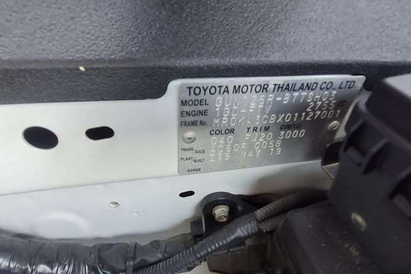 2019 Toyota Hilux SR GUN126R 4X4