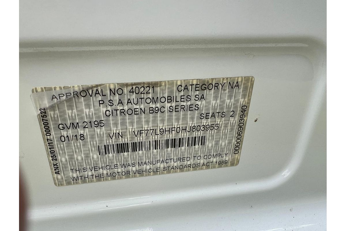 2018 Citroen Berlingo L2 HDi B9C