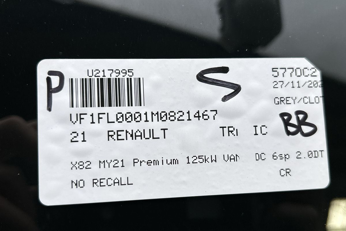 2021 Renault Trafic Premium 125kW X82 LWB