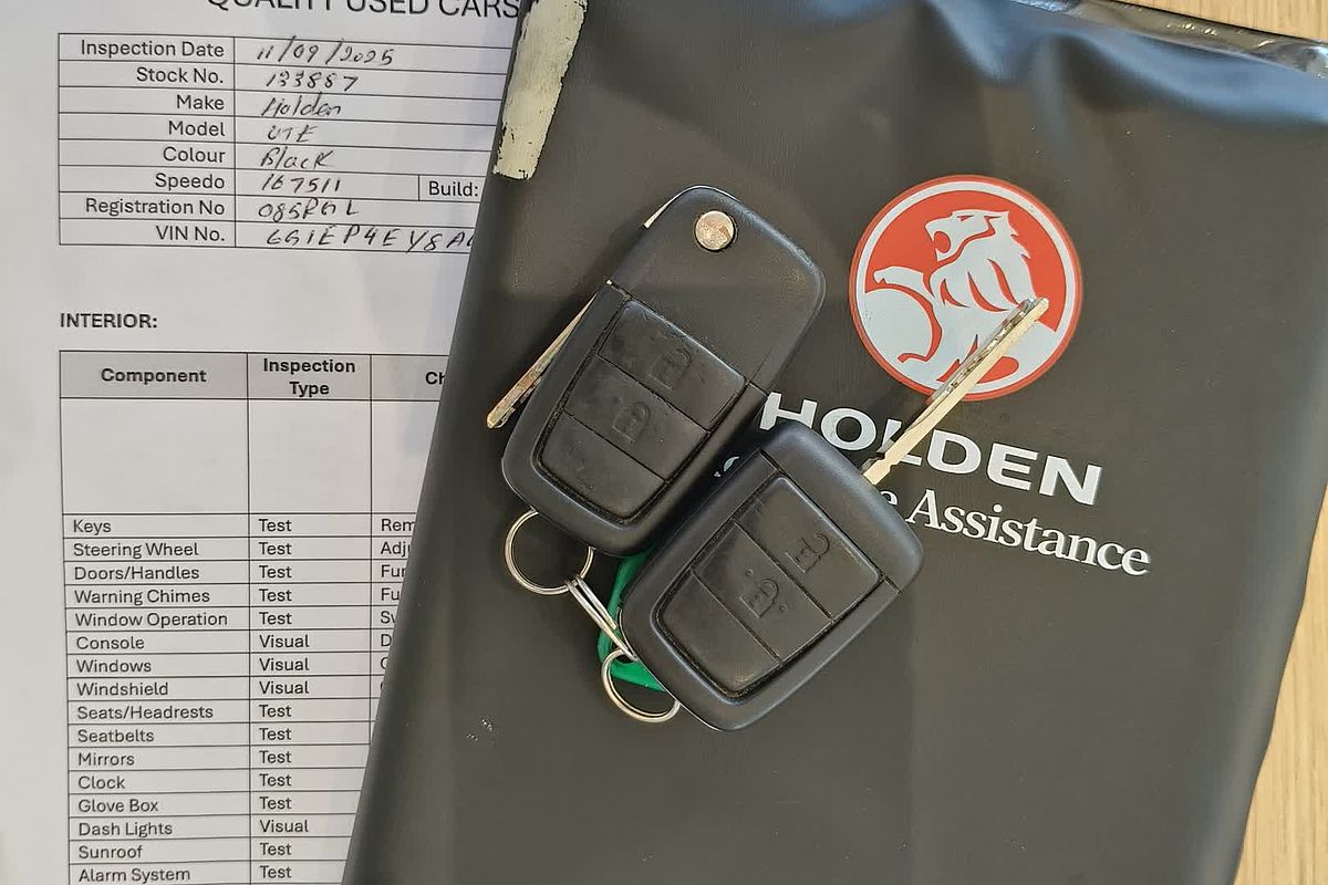 2010 Holden Ute SS V VE Rear Wheel Drive