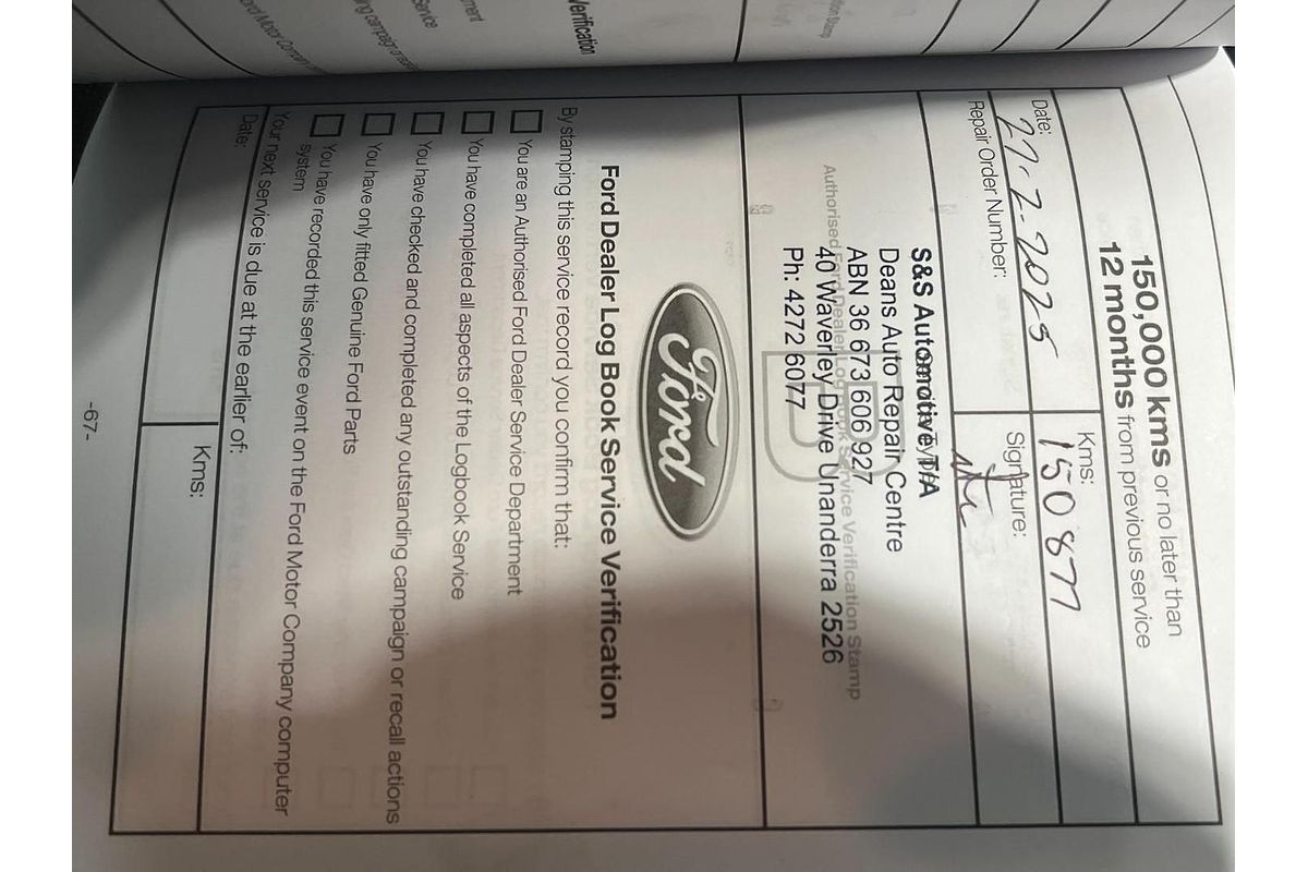 2017 Ford Ranger XLS PX MkII 4X4 3.2L