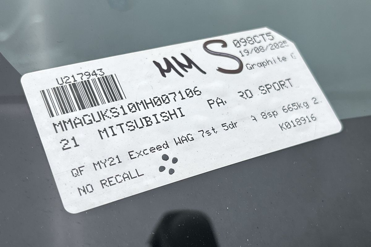 2021 Mitsubishi Pajero Sport Exceed QF