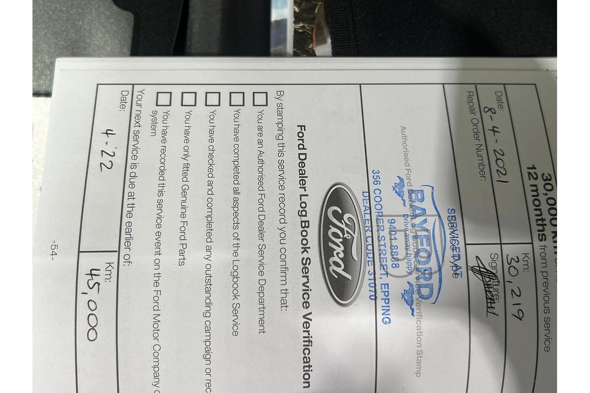 2019 Ford Ranger XL Hi-Rider PX MkIII Rear Wheel Drive 2.2L