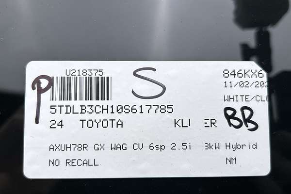 2024 Toyota Kluger GX AXUH78R