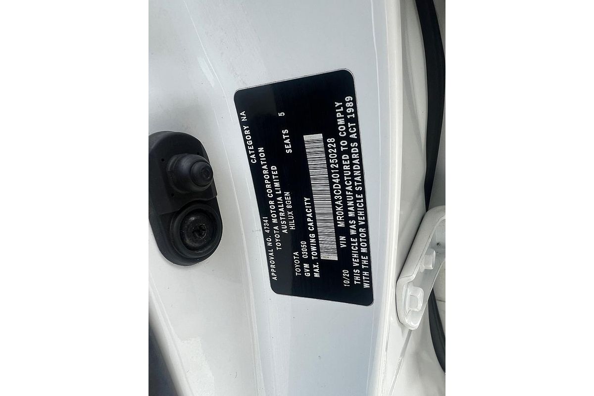 2020 Toyota Hilux SR GUN126R 4X4