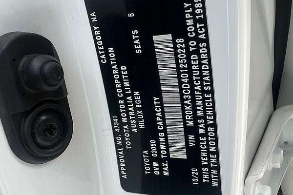 2020 Toyota Hilux SR GUN126R 4X4