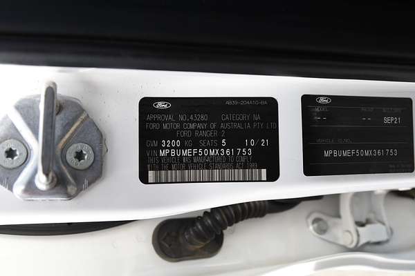 2021 Ford Ranger XL PX MkIII 4X4 3.2L