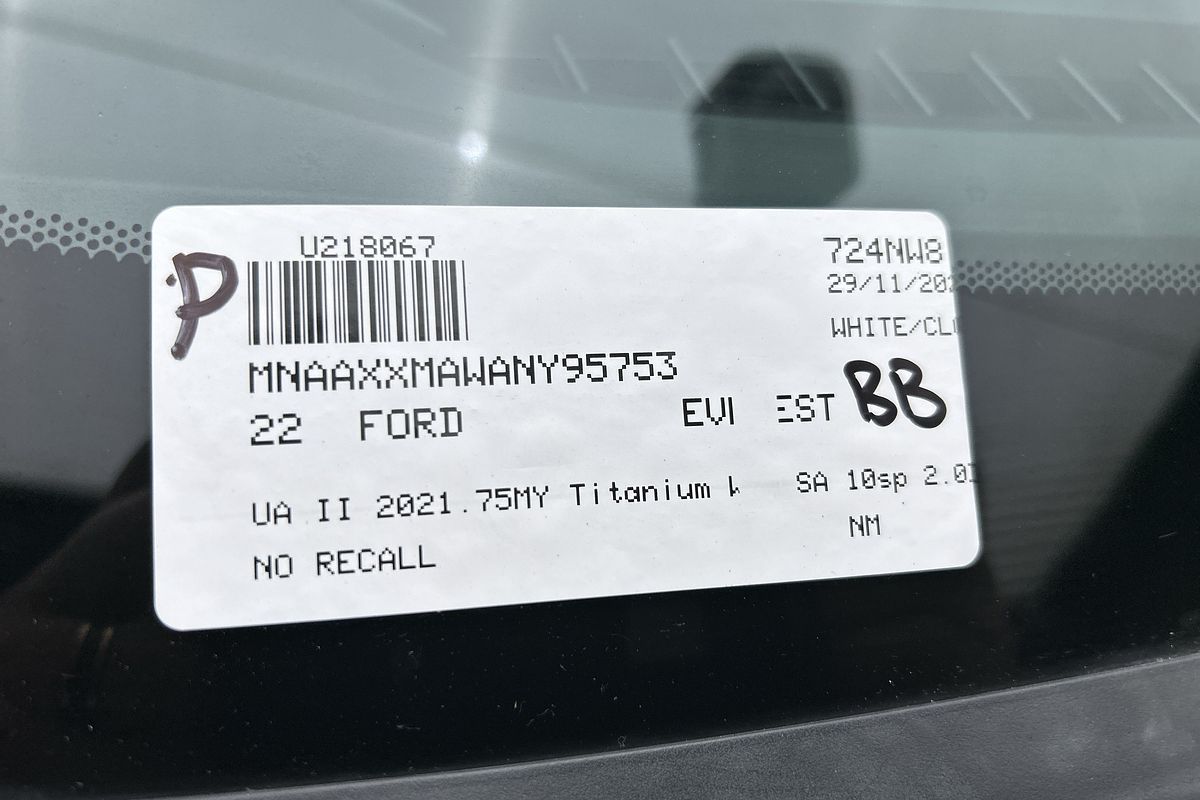 2022 Ford Everest Titanium UA II 2.0L