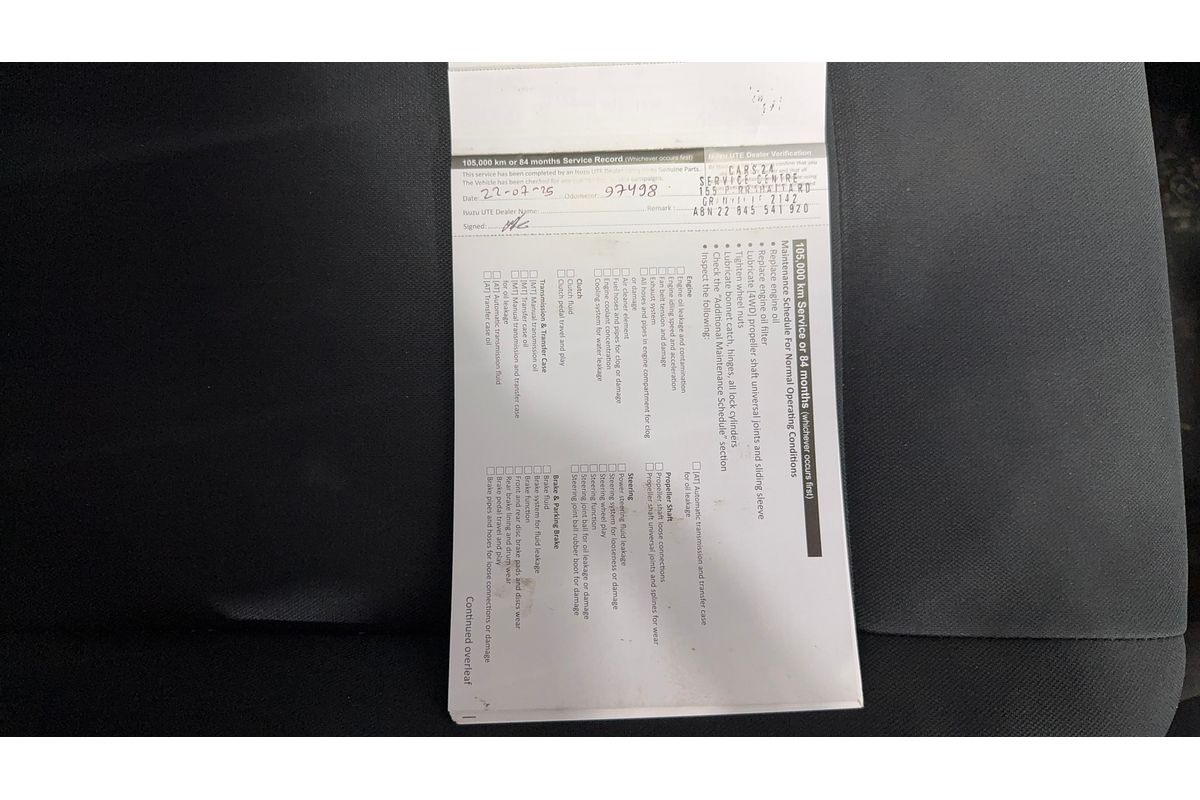 2020 Isuzu D-MAX SX High Ride Rear Wheel Drive