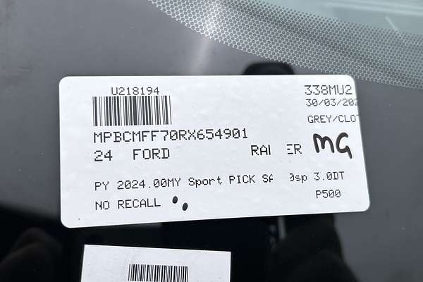 2024 Ford Ranger Sport 4X4 3.0L