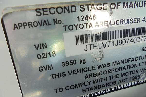 2017 Toyota Landcruiser Workmate VDJ79R 4X4