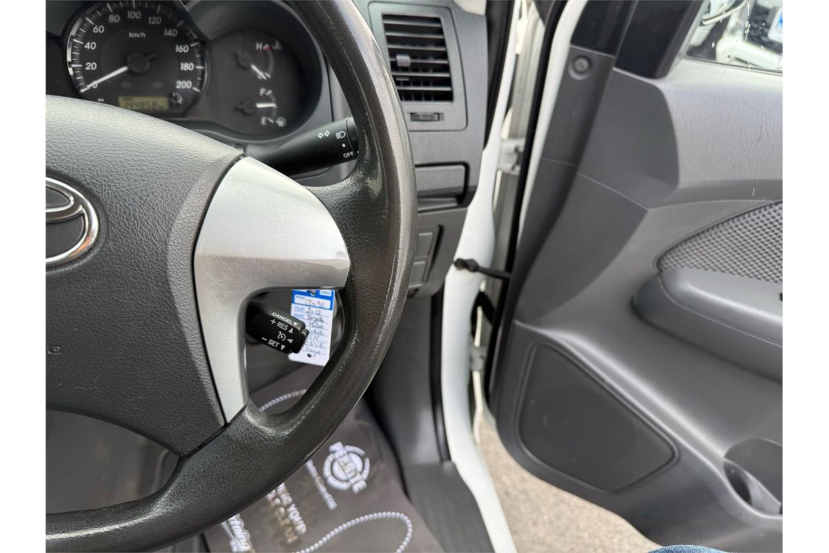 2012 Toyota Hilux SR KUN16R Rear Wheel Drive