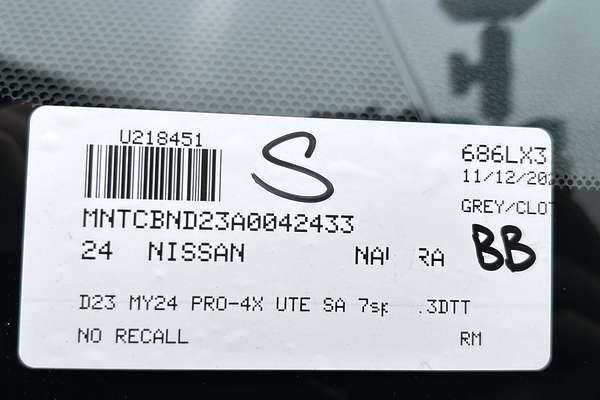 2024 Nissan Navara PRO-4X D23 4X4