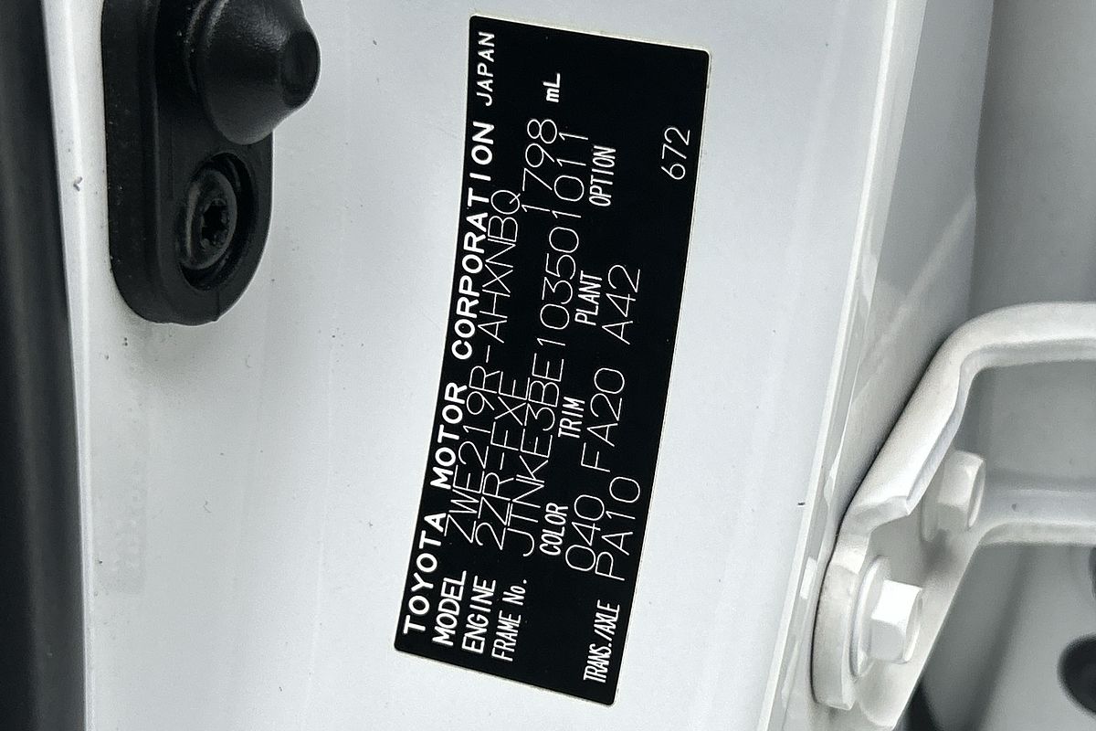 2022 Toyota Corolla Ascent Sport Hybrid ZWE219R