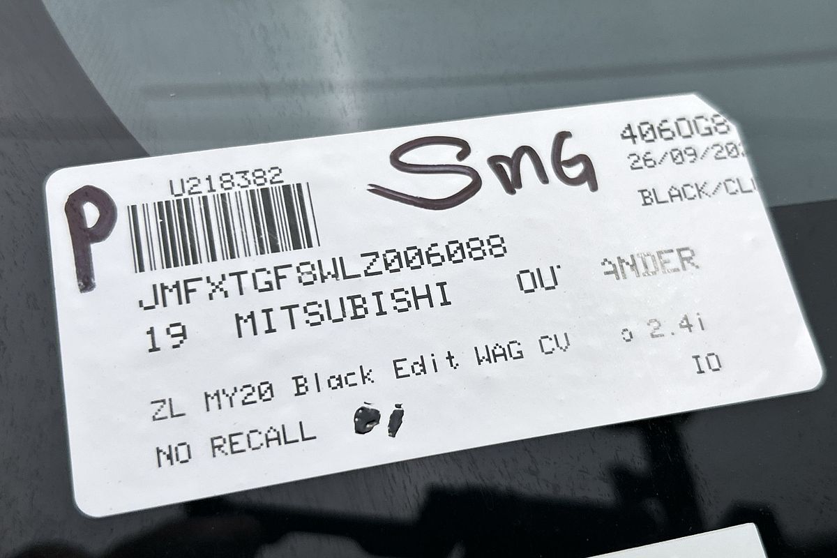2019 Mitsubishi Outlander Black Edition ZL