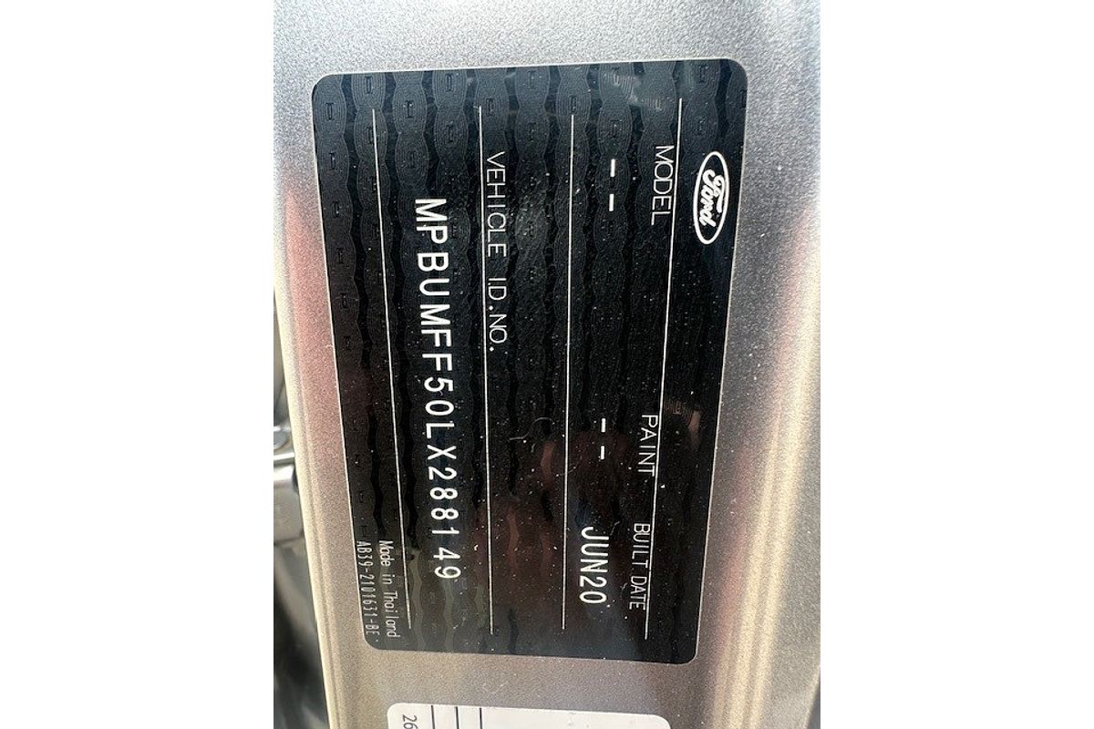 2020 Ford Ranger XLT PX MkIII 4X4 3.2L