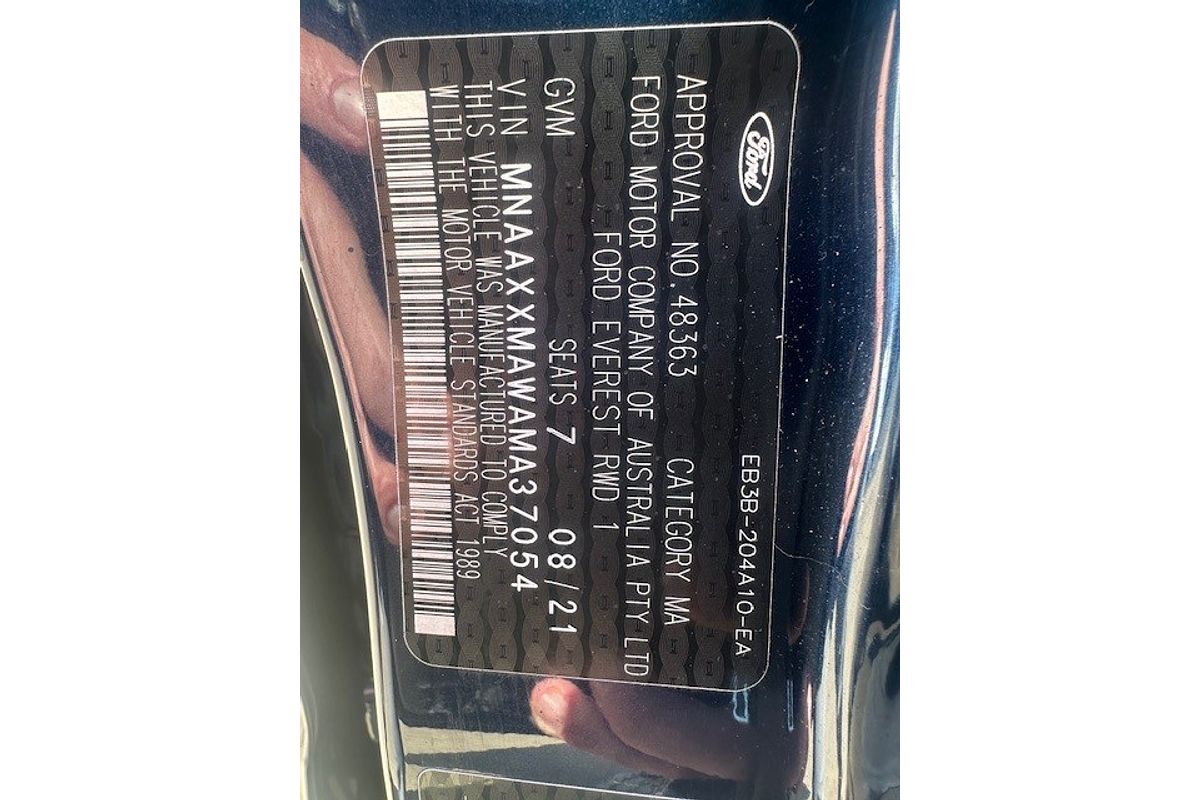 2021 Ford Everest Trend UA II 2.0L