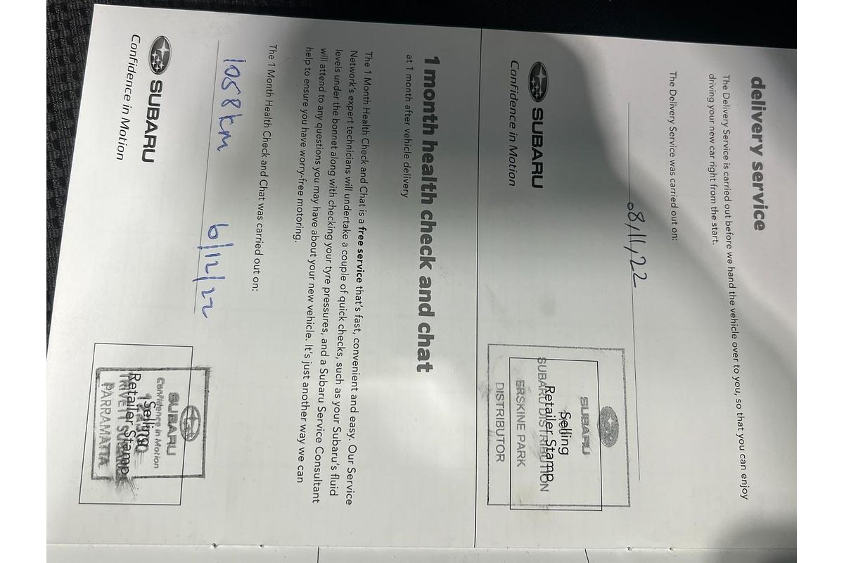 2022 Subaru Outback AWD 6GEN