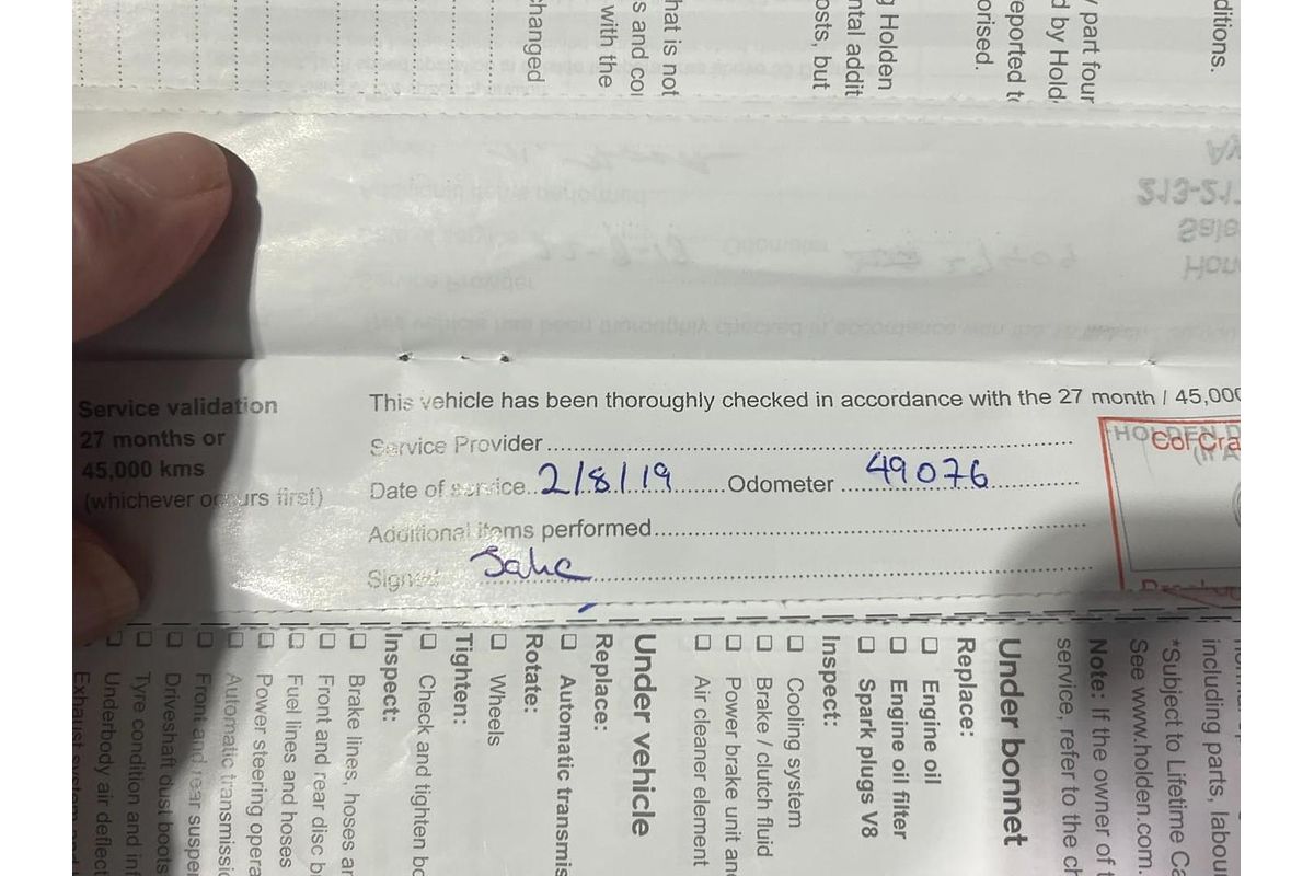 2017 Holden Commodore SV6 VF Series II