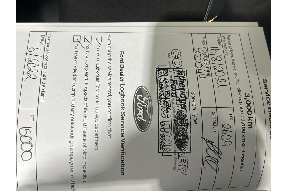 2021 Ford Ranger XL Hi-Rider PX MkIII Rear Wheel Drive 2.2L