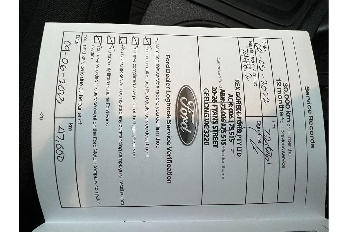 2021 Ford Ranger XL Hi-Rider PX MkIII Rear Wheel Drive 2.2L