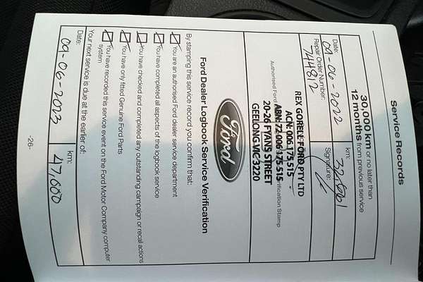 2021 Ford Ranger XL Hi-Rider PX MkIII Rear Wheel Drive 2.2L