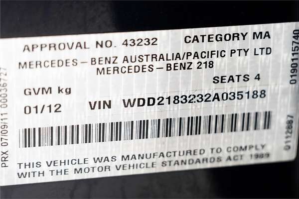 2011 Mercedes-Benz CLS-Class CLS350 CDI BlueEFFICIENCY C218