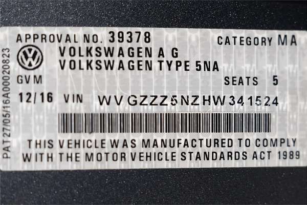 2016 Volkswagen Tiguan 140TDI Highline 5N