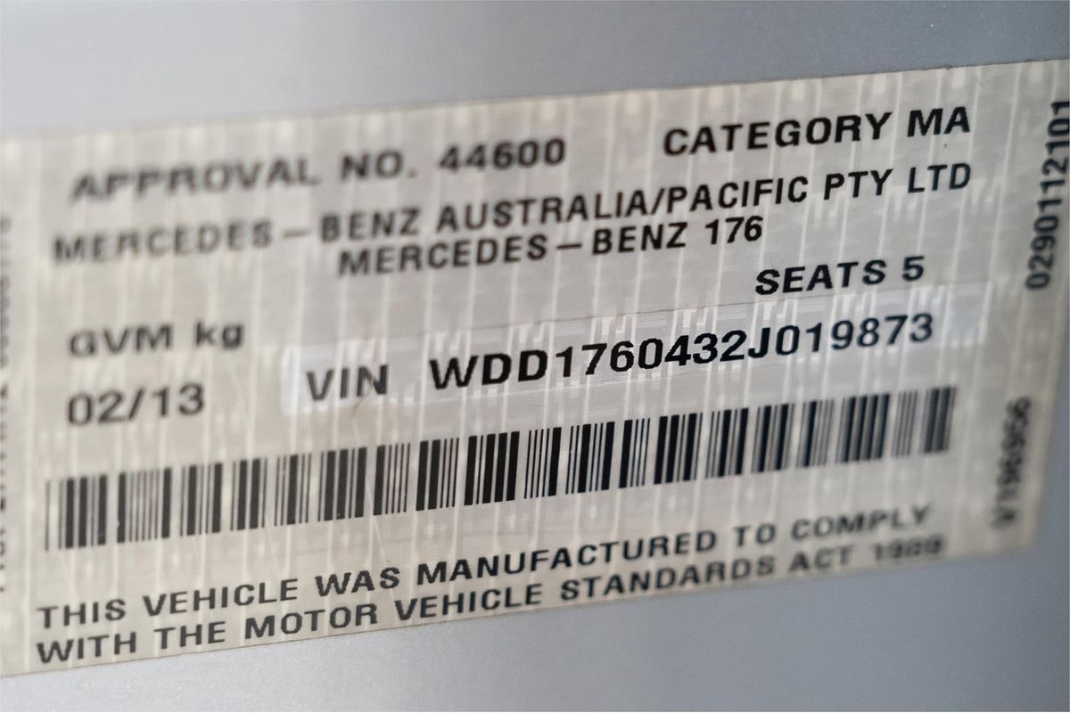 2013 Mercedes-Benz A-Class A200 W176