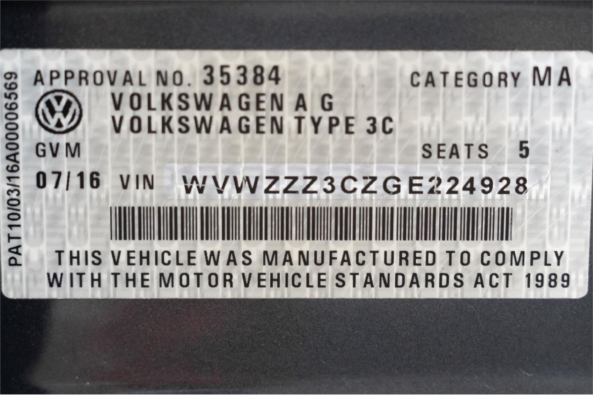 2016 Volkswagen Passat 132TSI Comfortline B8