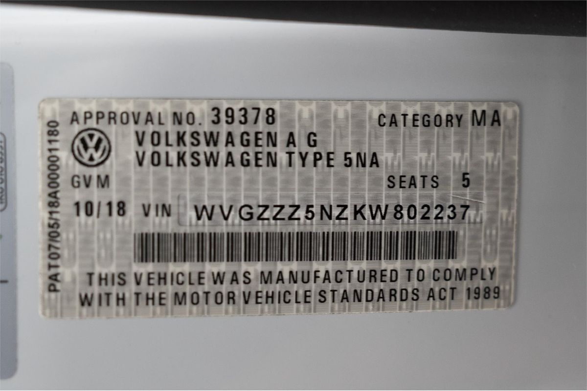 2018 Volkswagen Tiguan 132TSI Comfortline 5N