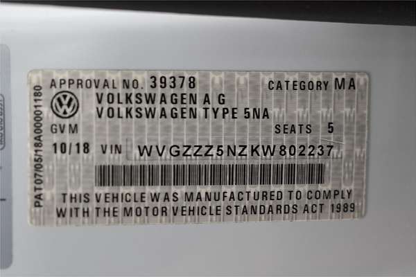 2018 Volkswagen Tiguan 132TSI Comfortline 5N