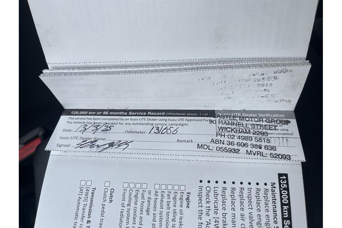 2020 Isuzu D-MAX SX High Ride Rear Wheel Drive