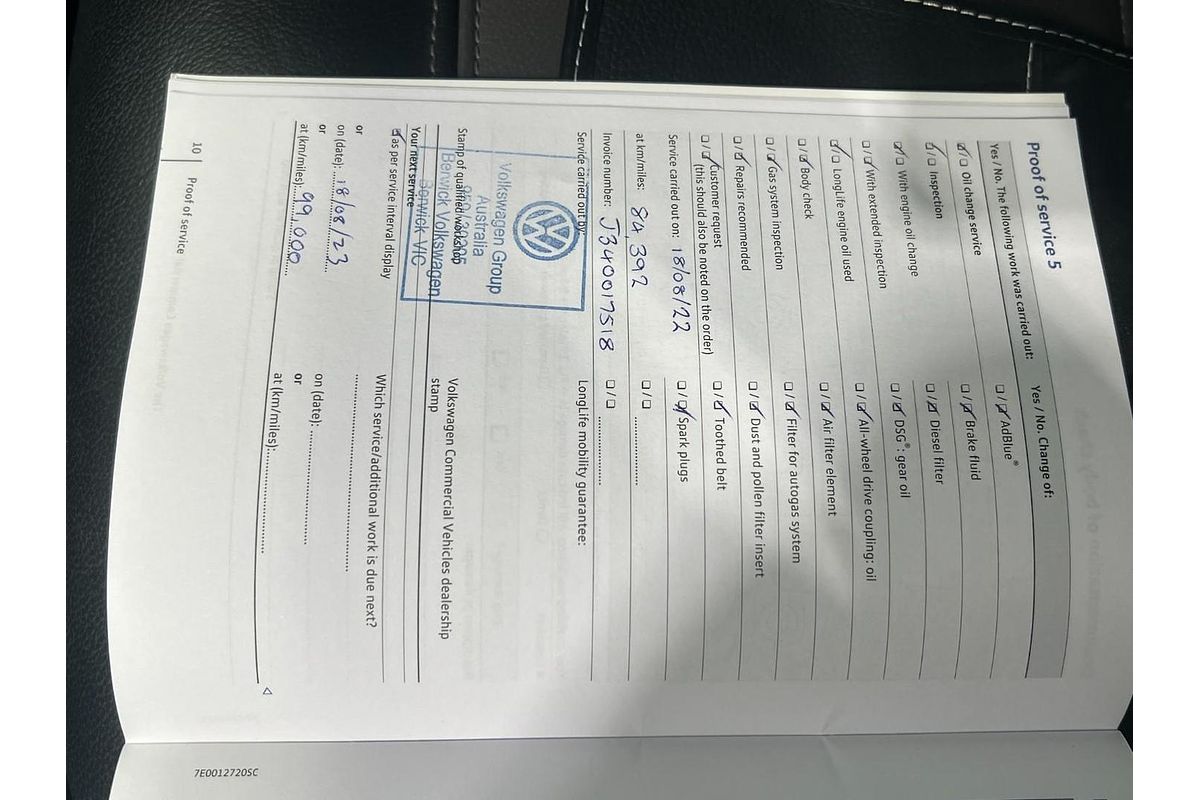 2019 Volkswagen Amarok TDI550 Highline 2H 4X4