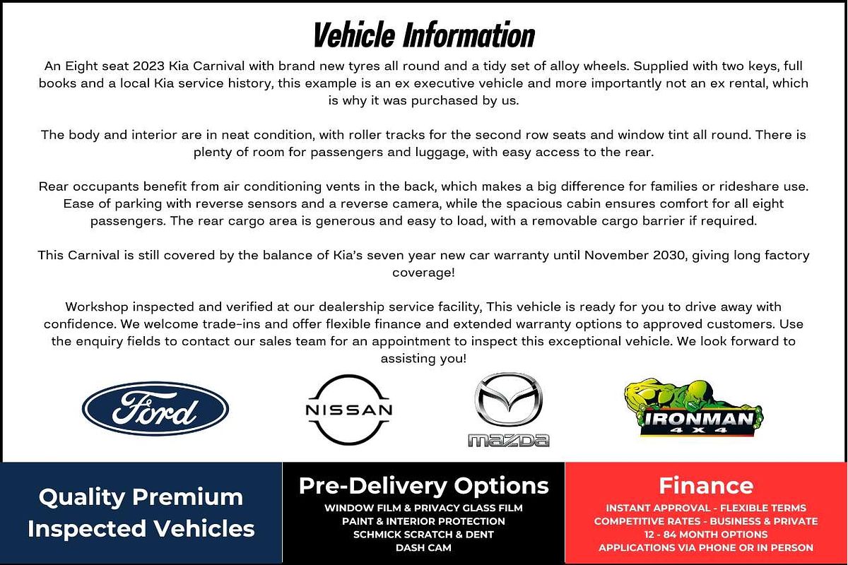 2023 Kia Carnival S KA4